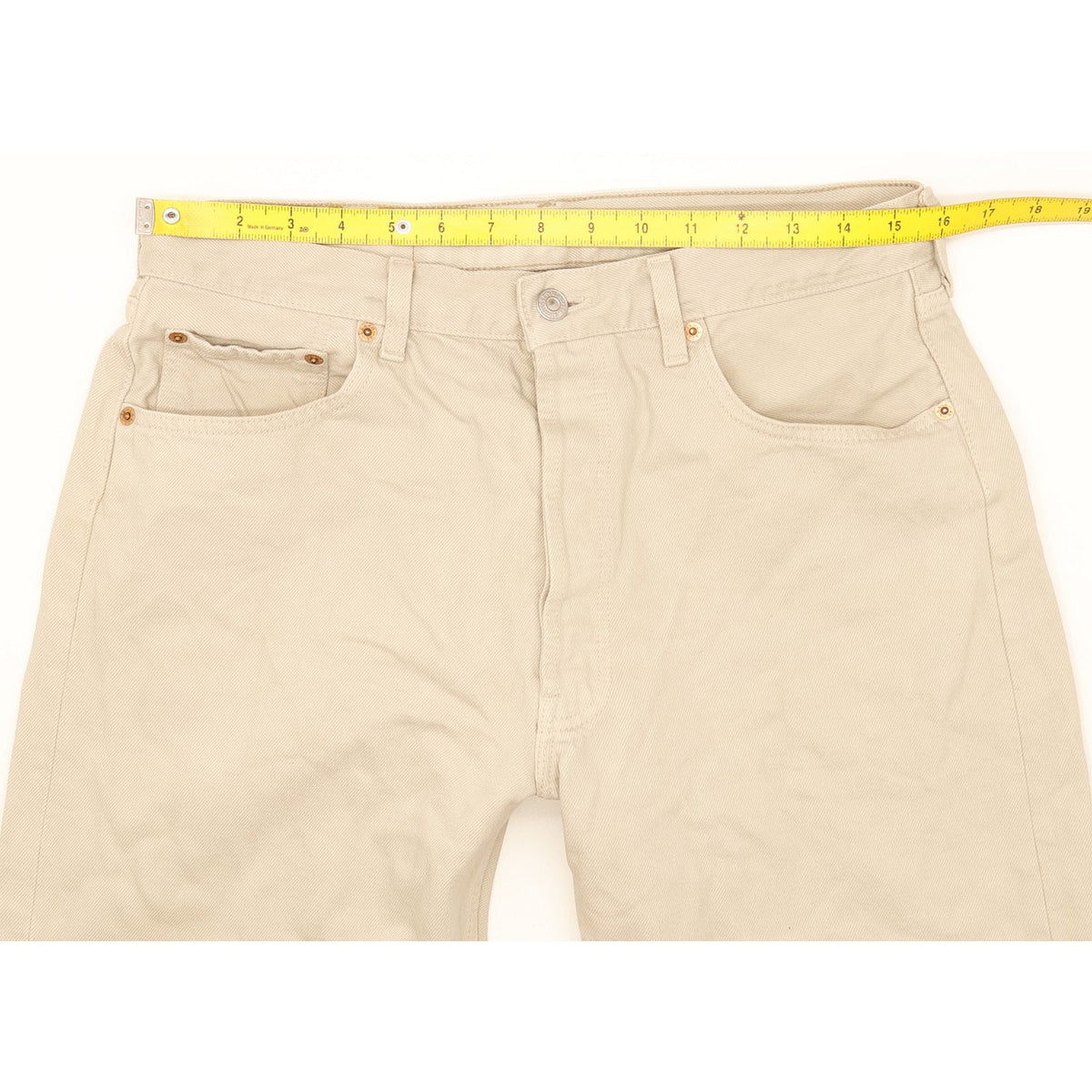 Levi's 501 Men Beige Straight Regular Jeans W33 L33