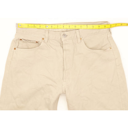 Levi's 501 Men Beige Straight Regular Jeans W33 L33