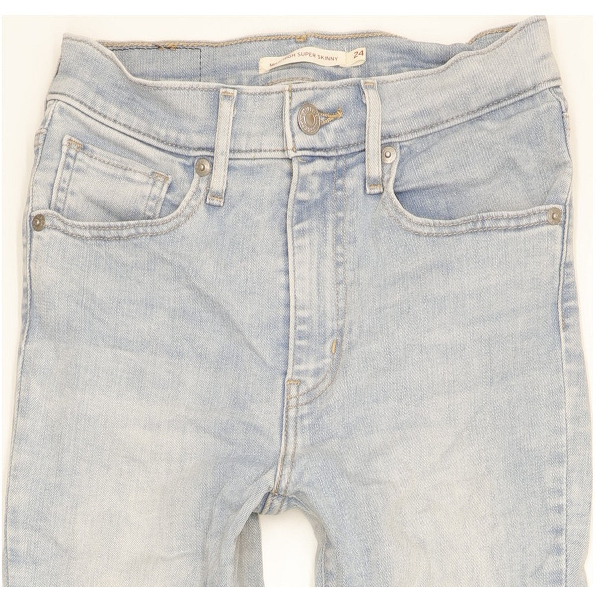 Levi's Mile Women Blue Skinny Slim Stretch Jeans W24 L27
