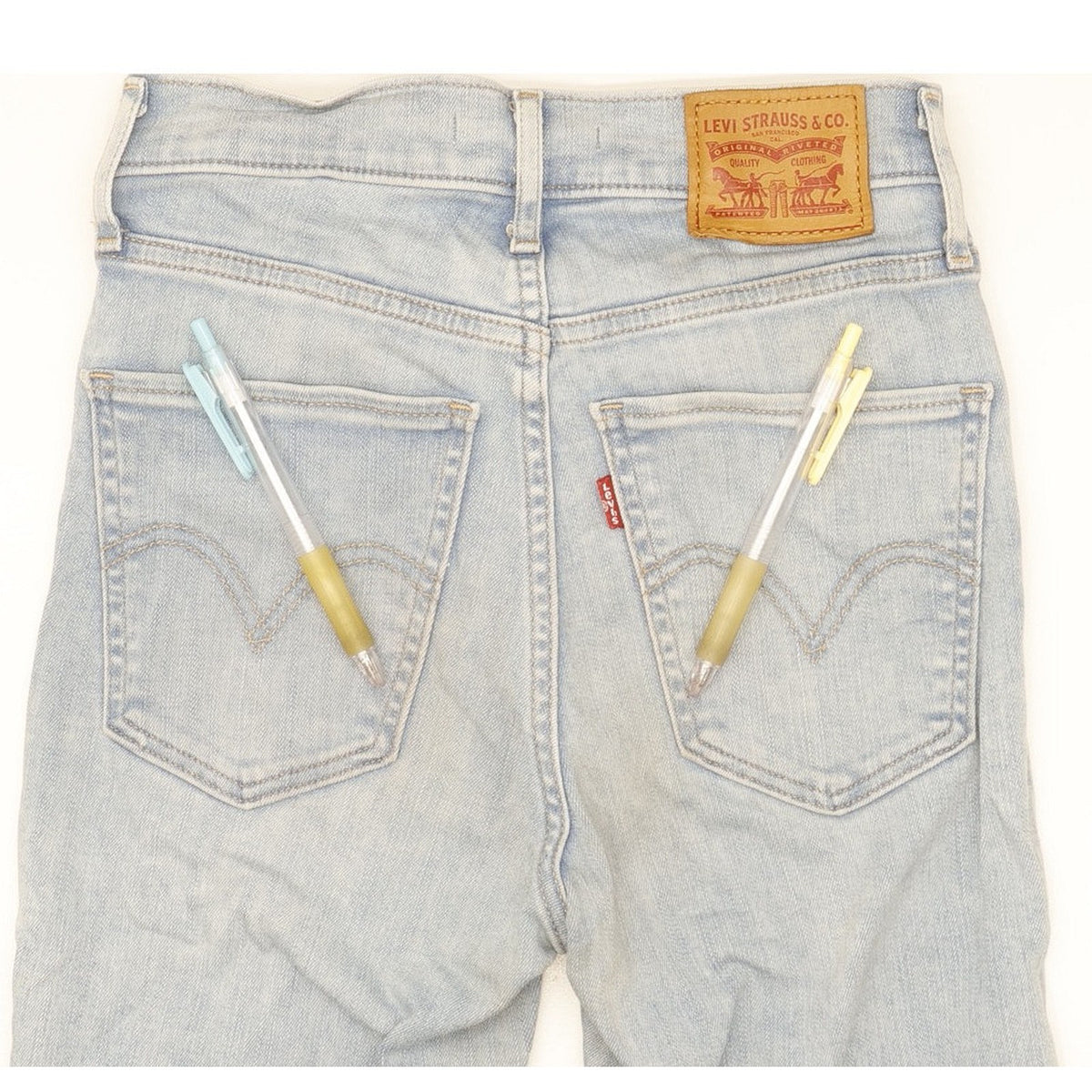 Levi's Mile Women Blue Skinny Slim Stretch Jeans W24 L27