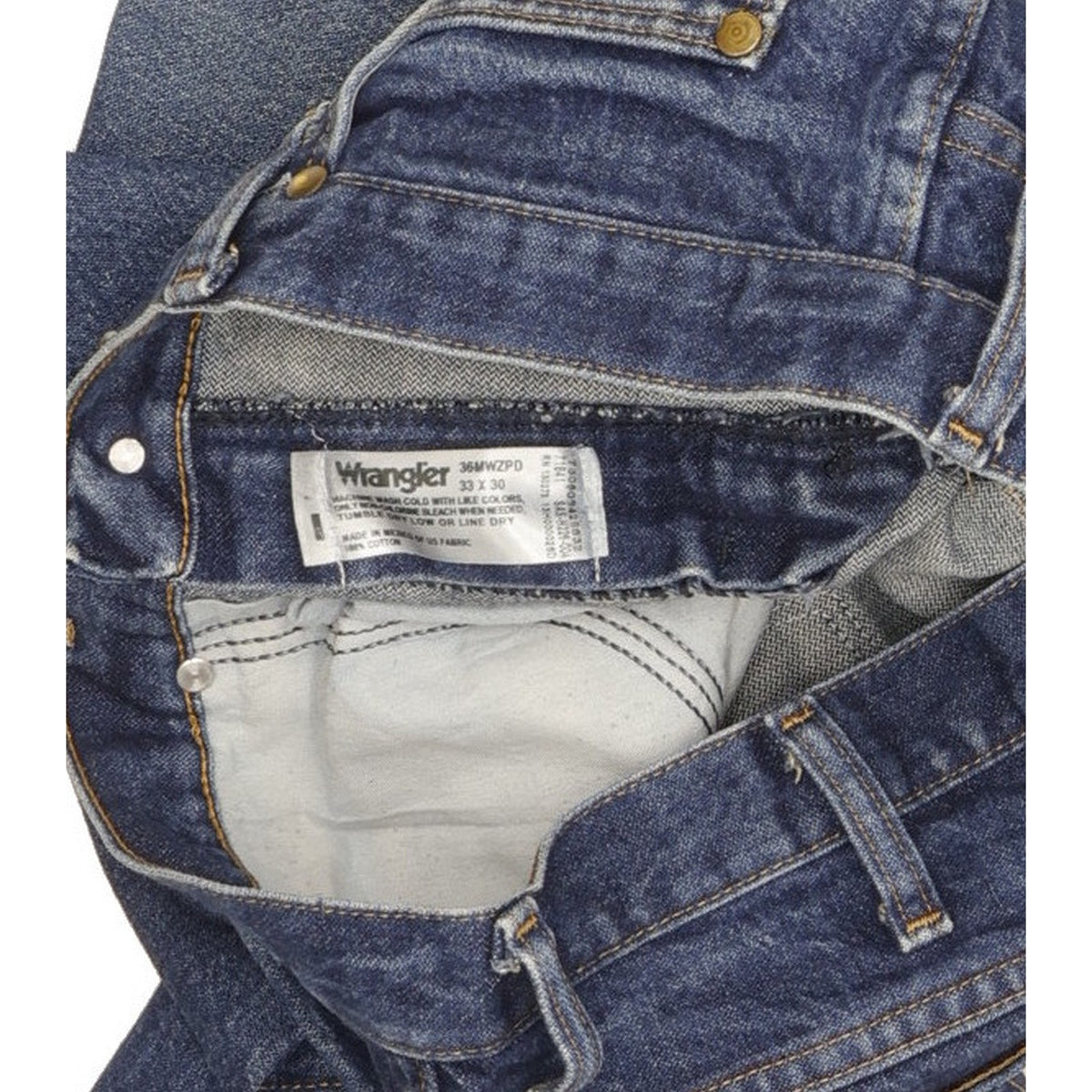 Wrangler Men Blue Straight Regular Jeans W33 L29