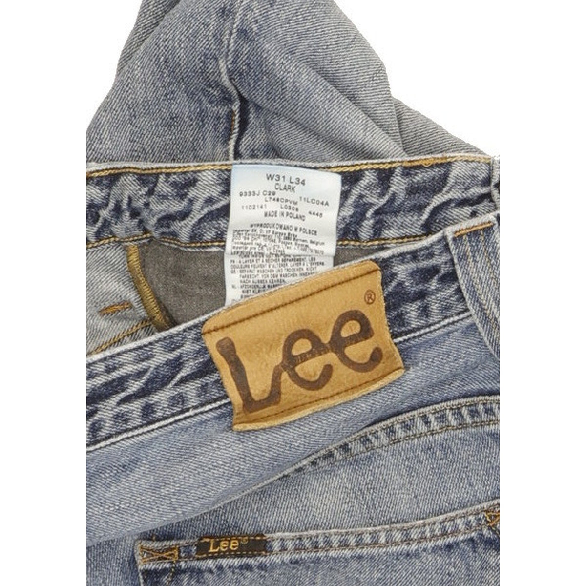 Lee Clark Men Blue Straight Regular Jeans W31 L32