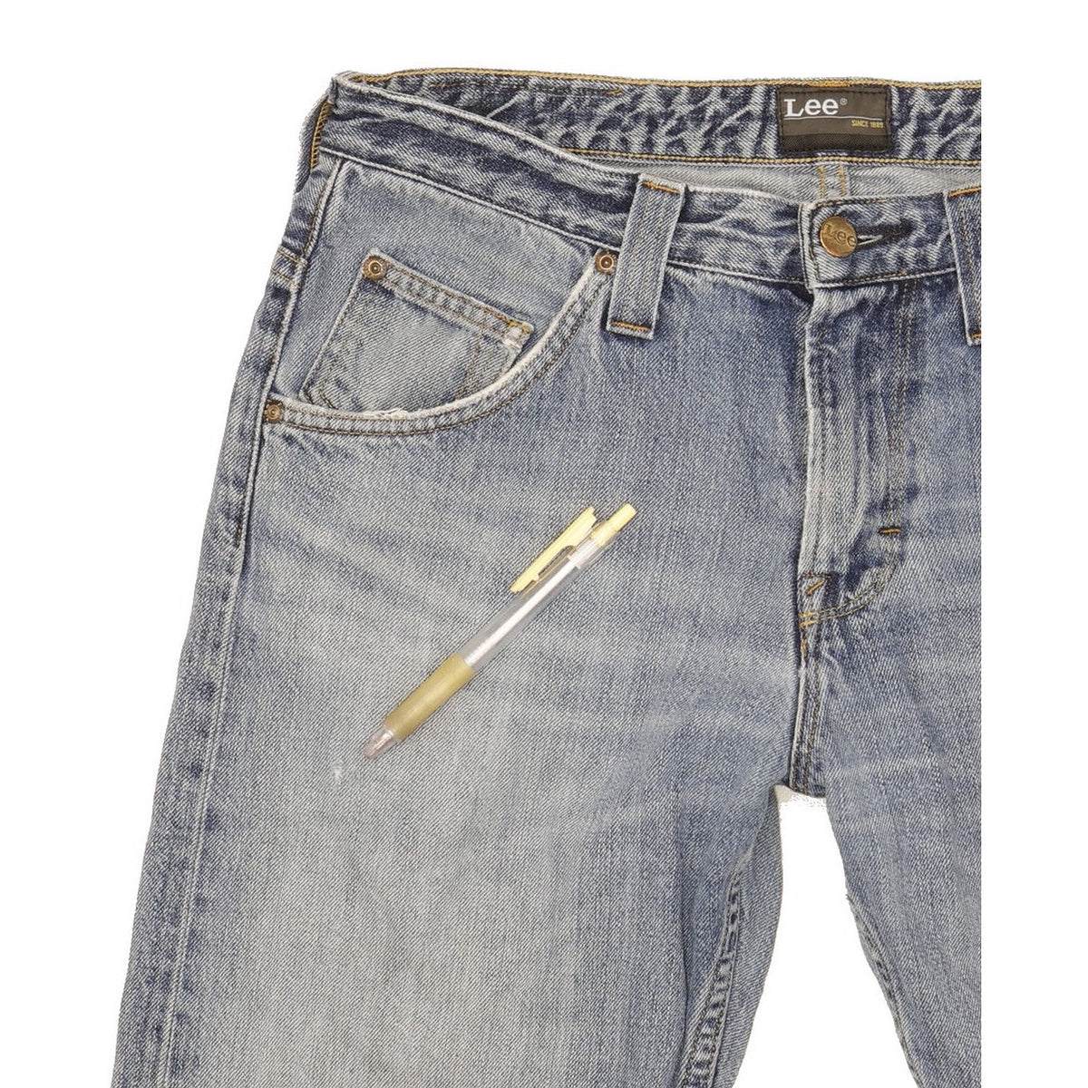 Lee Clark Men Blue Straight Regular Jeans W31 L32