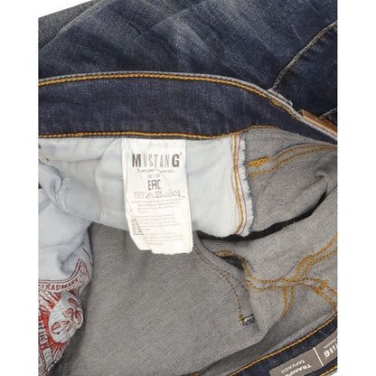 Mustang Tramper Men Blue Tapered Slim Stretch Jeans W32 L31