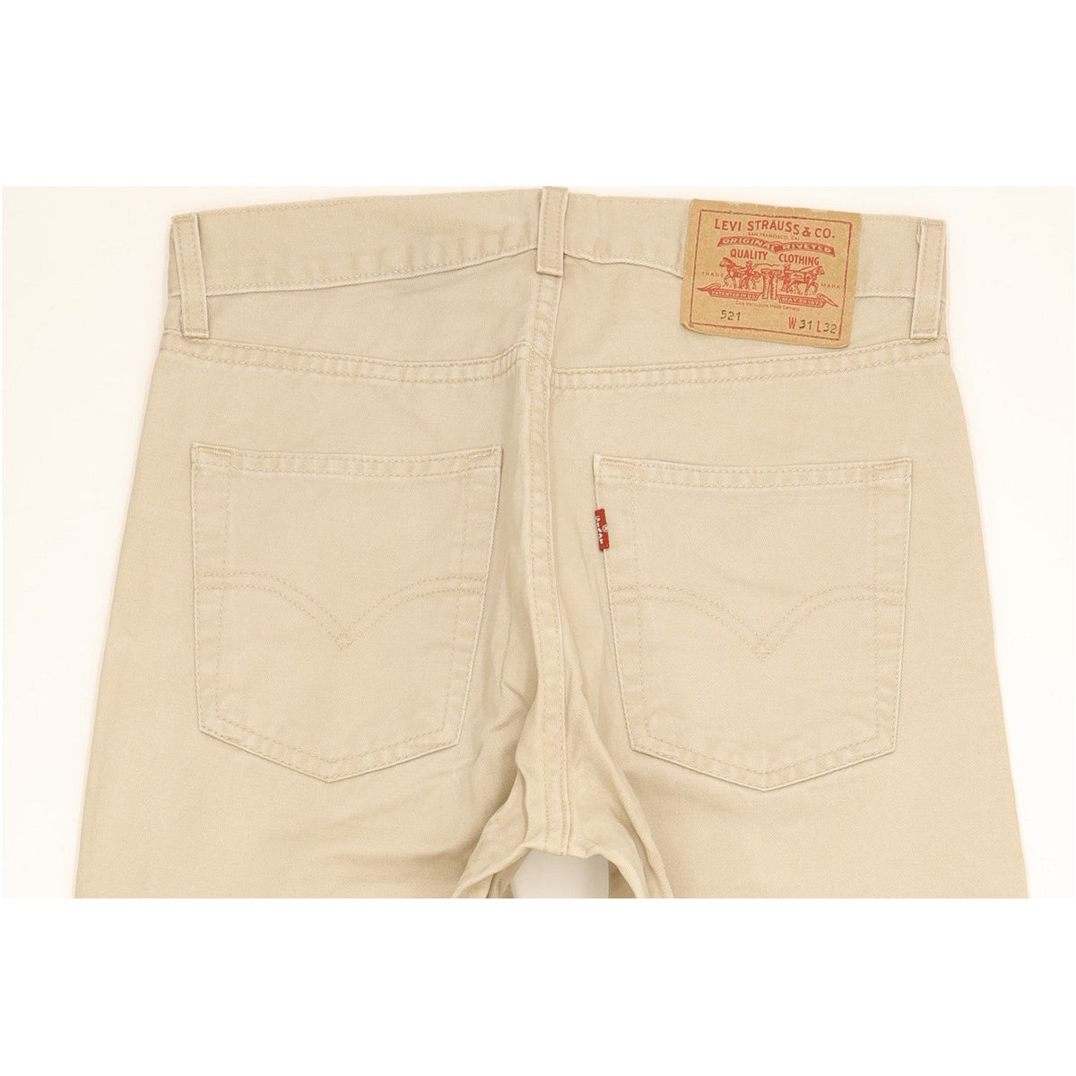 Levi's 521 Men Beige Straight Regular Jeans W31 L32