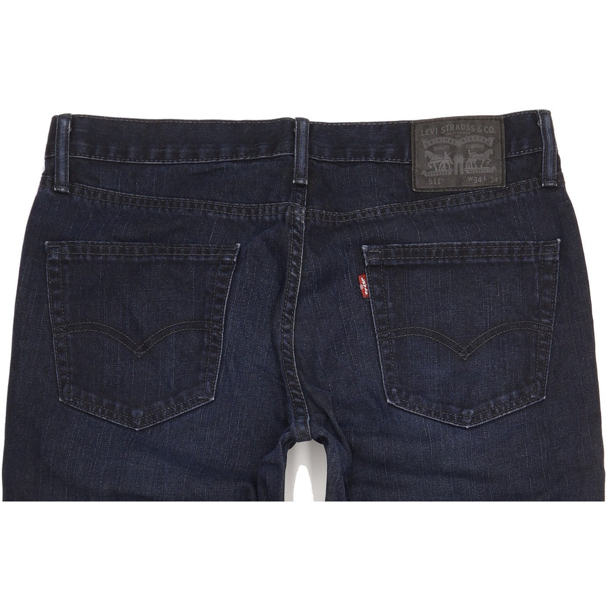 Levi's 511 Men Navy Straight Slim Jeans W34 L34