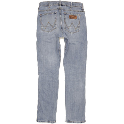 Wrangler Greensboro Men Blue Straight Regular Stretch Jeans W33 L34