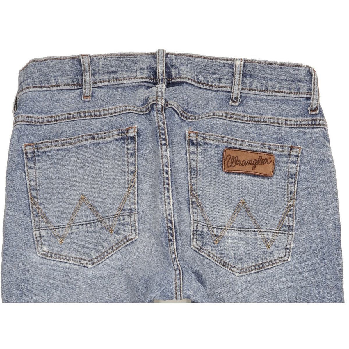 Wrangler Greensboro Men Blue Straight Regular Stretch Jeans W33 L34