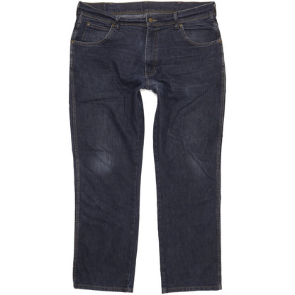 Wrangler Durable Quality Men Blue Straight Regular Stretch Jeans W38 L30