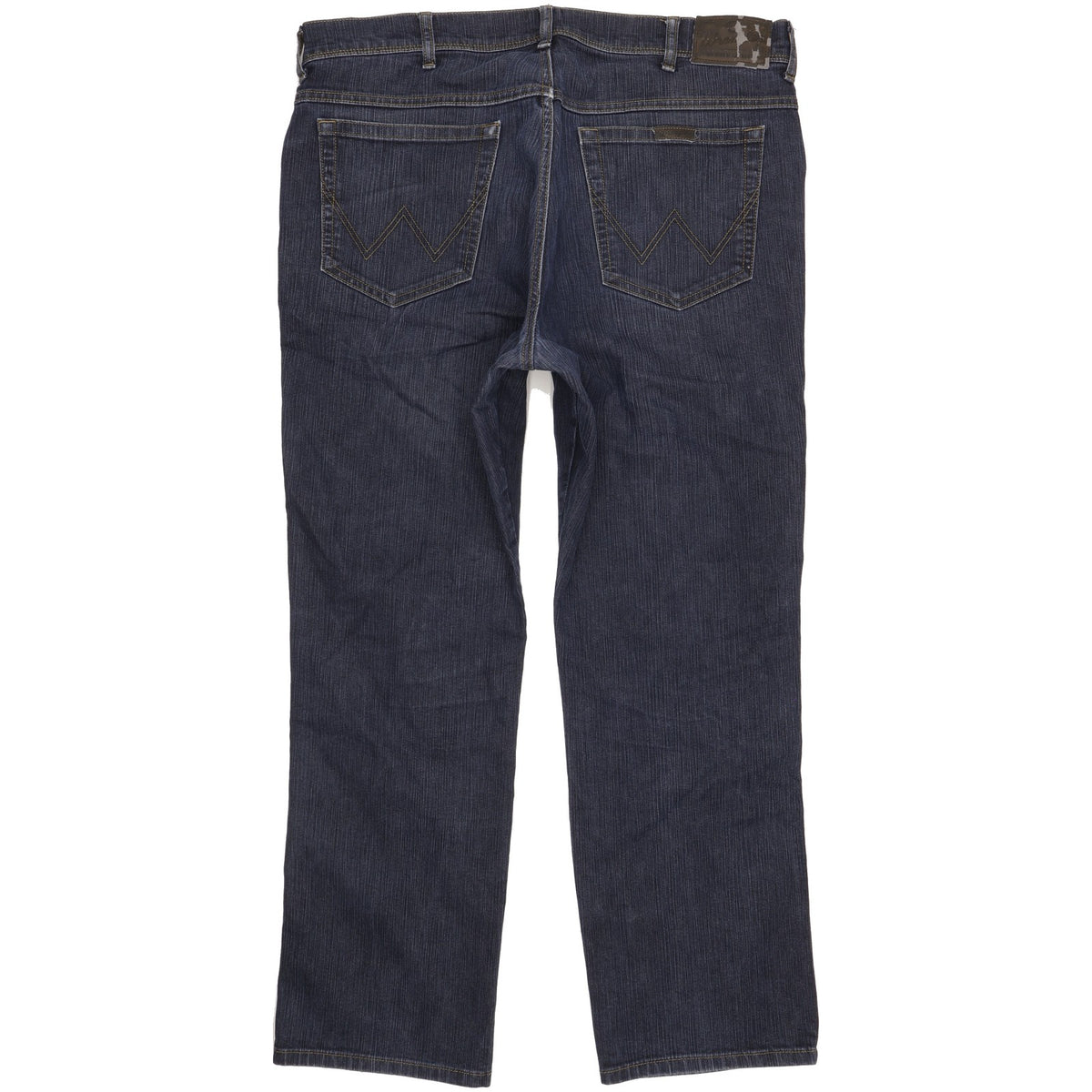 Wrangler Durable Quality Men Blue Straight Regular Stretch Jeans W38 L30