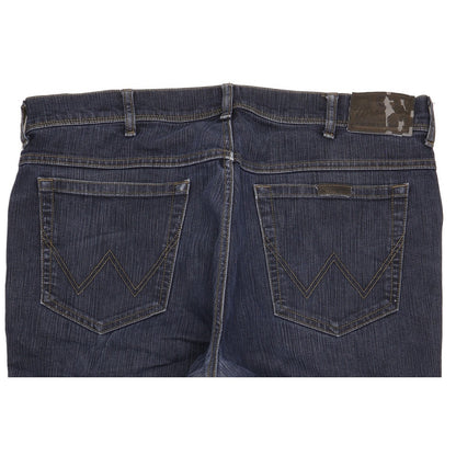 Wrangler Durable Quality Men Blue Straight Regular Stretch Jeans W38 L30