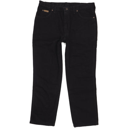 Wrangler Oregon Men Black Straight Regular Jeans W38 L29