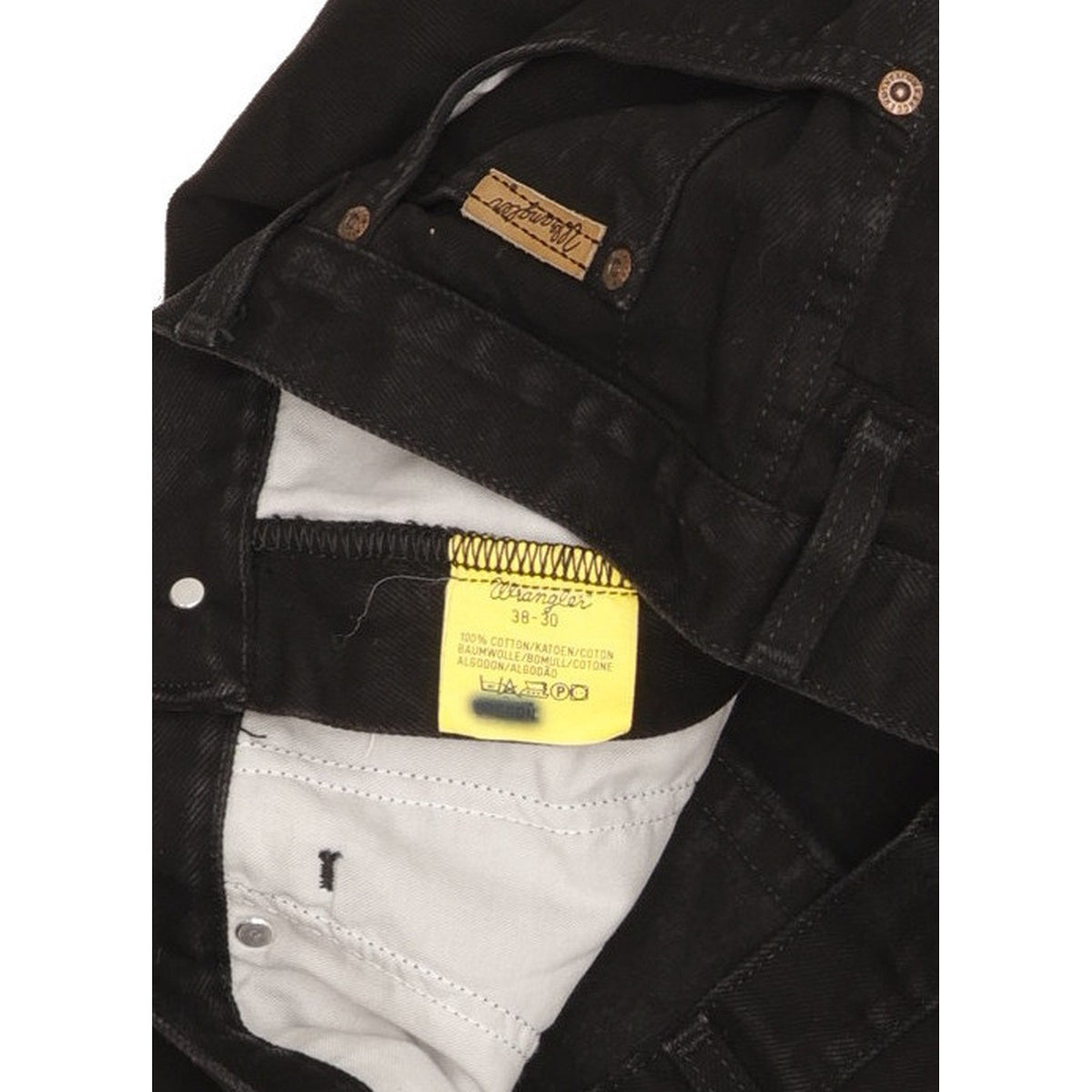 Wrangler Oregon Men Black Straight Regular Jeans W38 L29