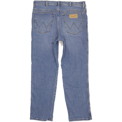 Wrangler Texas Men Blue Straight Regular Stretch Jeans W40 L31