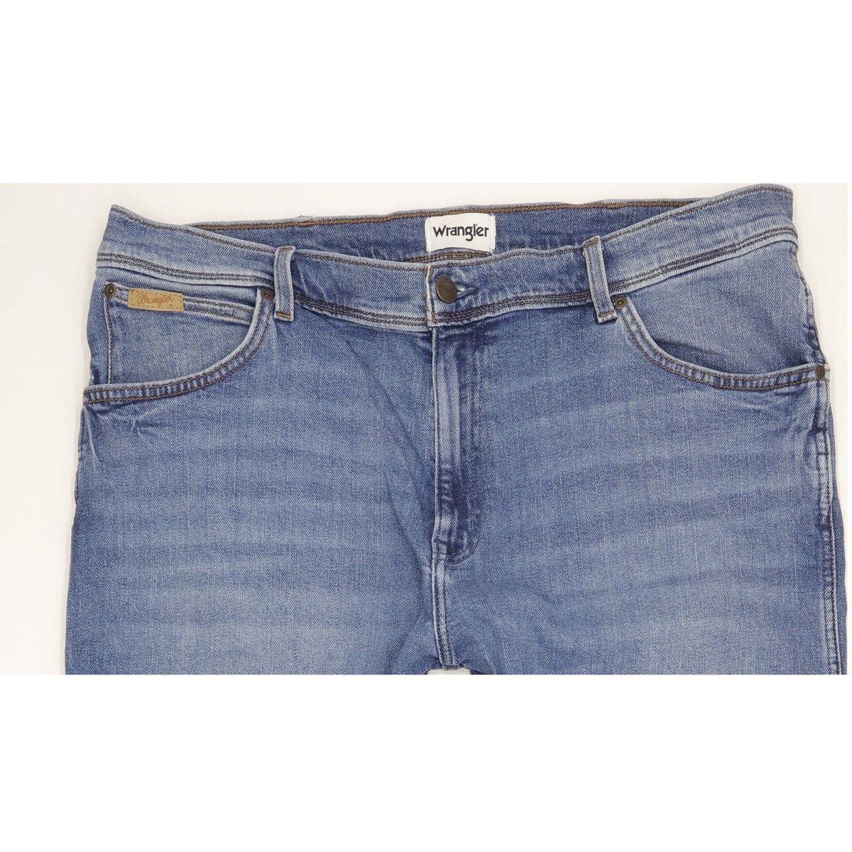 Wrangler Texas Men Blue Straight Regular Stretch Jeans W40 L31