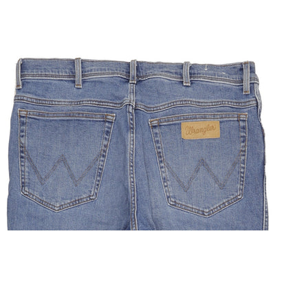 Wrangler Texas Men Blue Straight Regular Stretch Jeans W40 L31