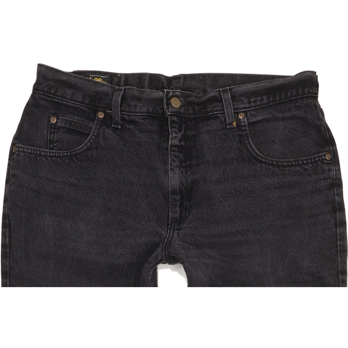 Lee Phoenix Men Black Straight Regular Jeans W36 L31