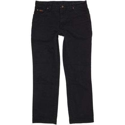 Wrangler Texas Men Black Straight Regular Jeans W36 L32