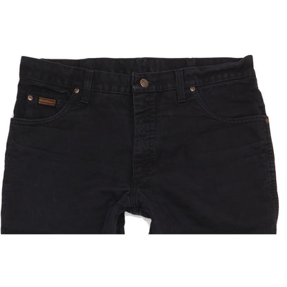 Wrangler Texas Men Black Straight Regular Jeans W36 L32