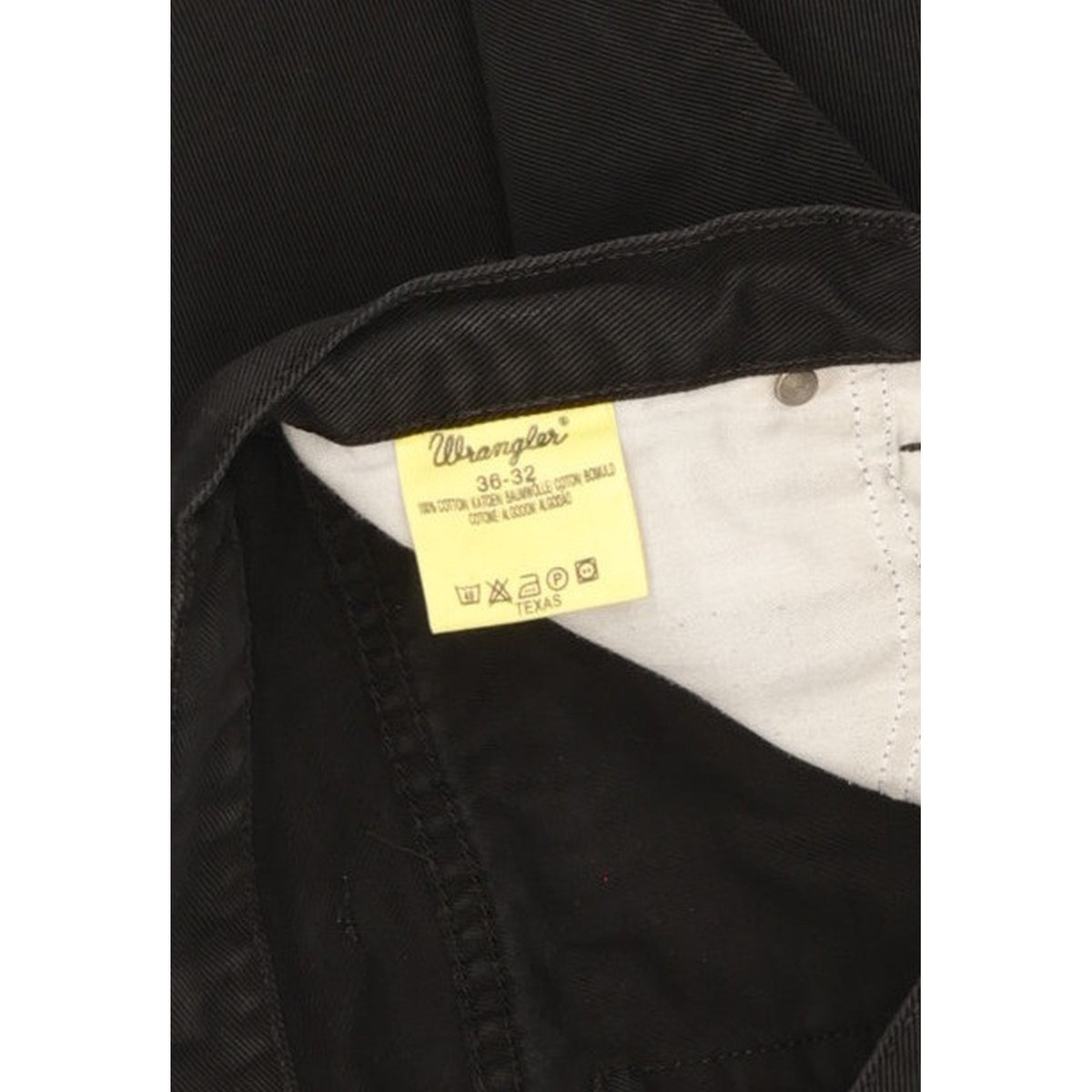 Wrangler Texas Men Black Straight Regular Jeans W36 L32