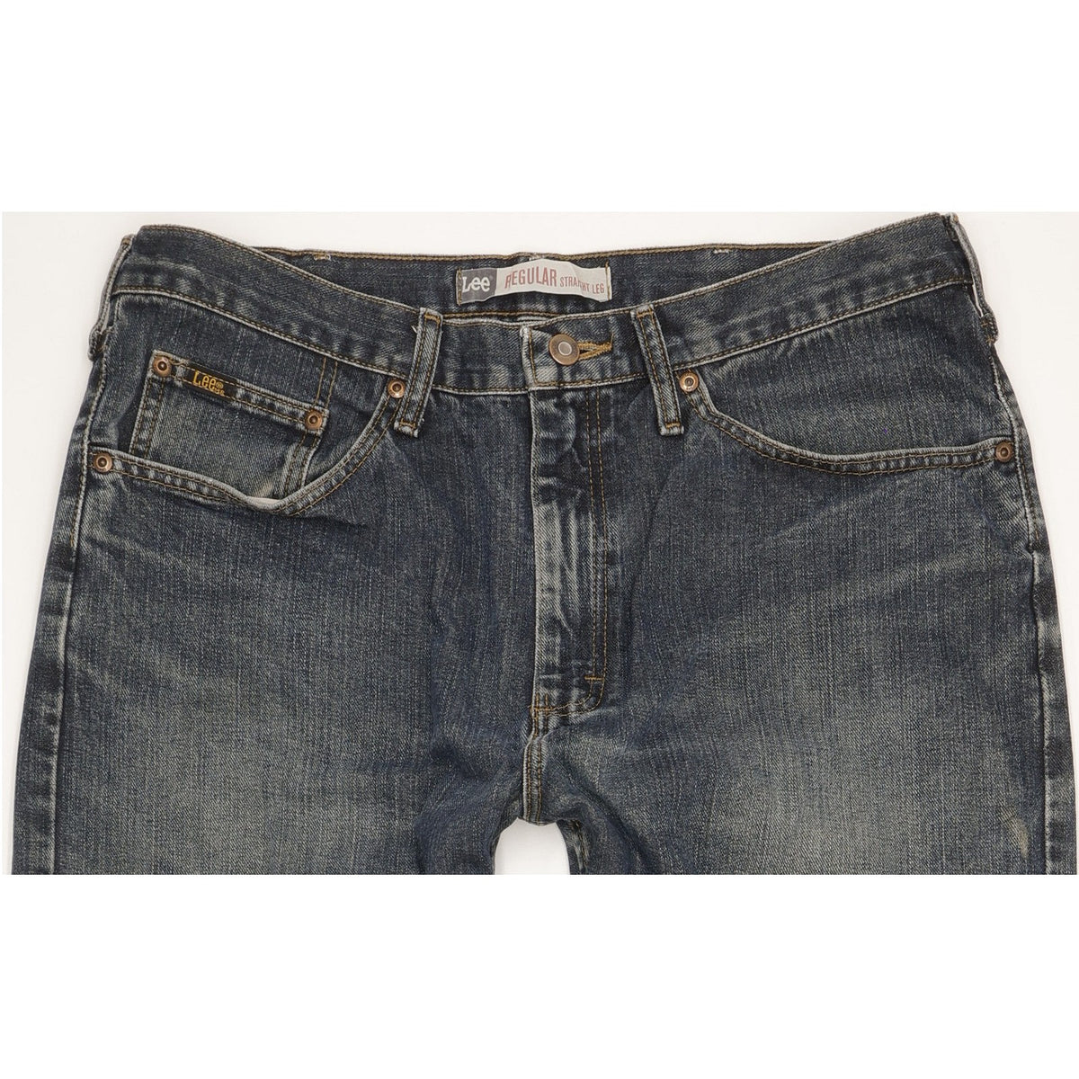 Lee Premium Men Blue Straight Regular Jeans W36 L32