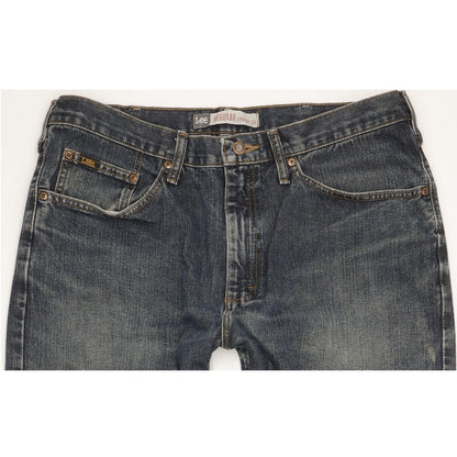 Lee Premium Men Blue Straight Regular Jeans W36 L32