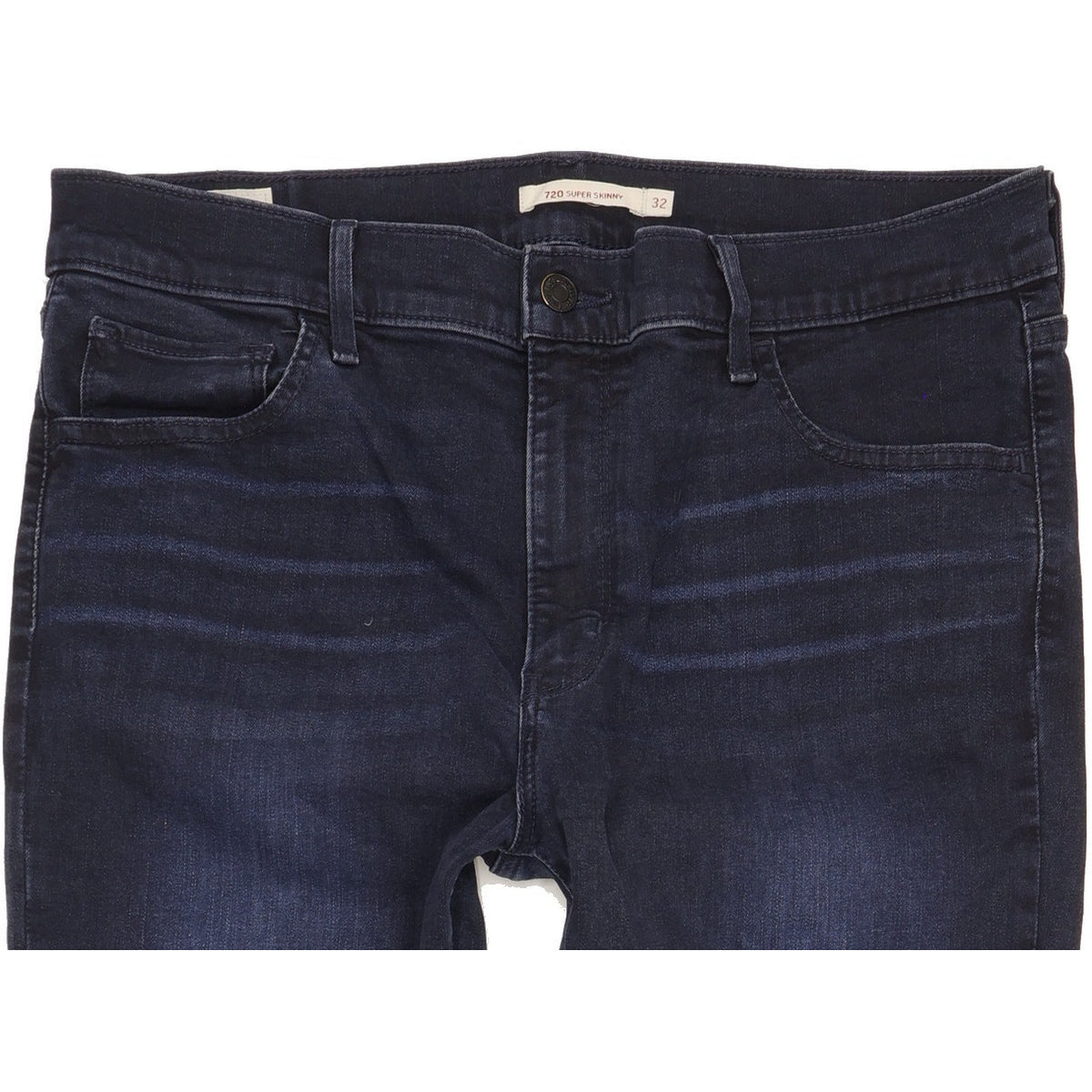 Levi's 720 Super Navy Skinny Slim Stretch Jeans High Waisted W32 L32