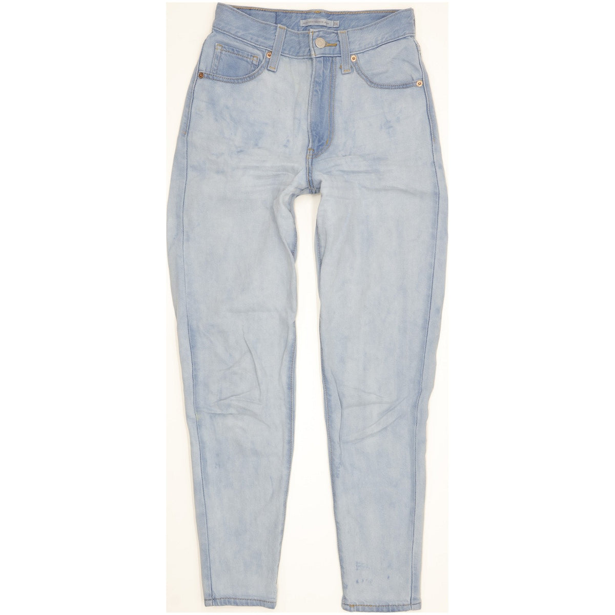 Levi's Blue Tapered Relaxed Mom Jeans High Waisted W24 L29