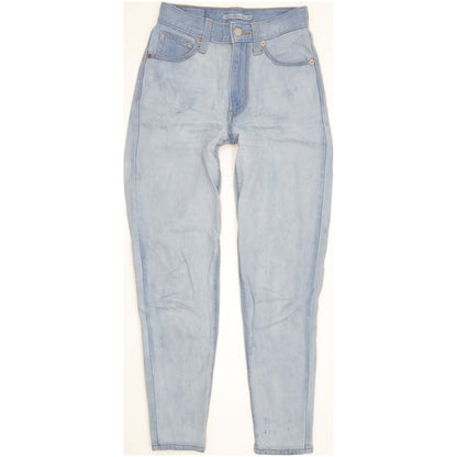 Levi's Blue Tapered Relaxed Mom Jeans High Waisted W24 L29