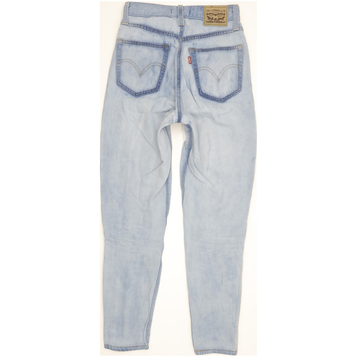 Levi's Blue Tapered Relaxed Mom Jeans High Waisted W24 L29