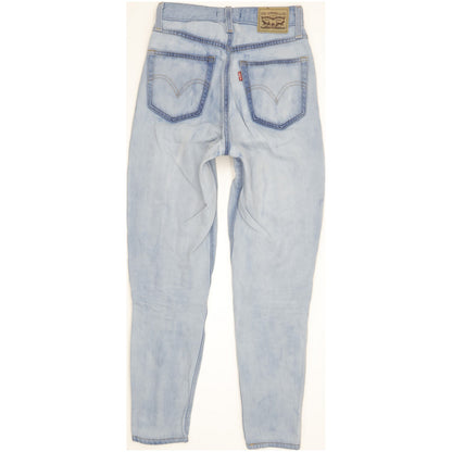Levi's Blue Tapered Relaxed Mom Jeans High Waisted W24 L29
