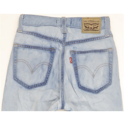 Levi's Blue Tapered Relaxed Mom Jeans High Waisted W24 L29