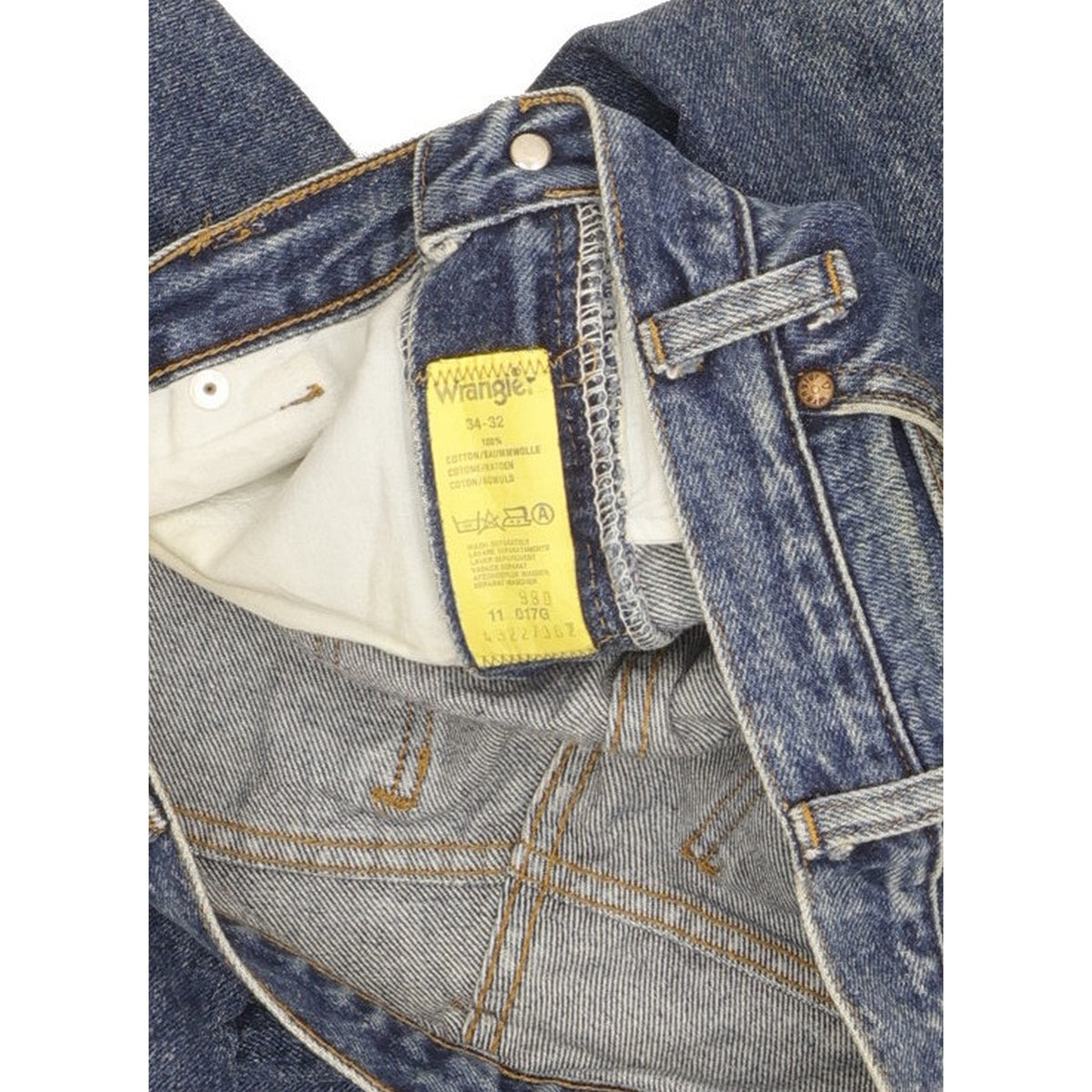 Wrangler Men Blue Straight Regular Jeans W34 L30