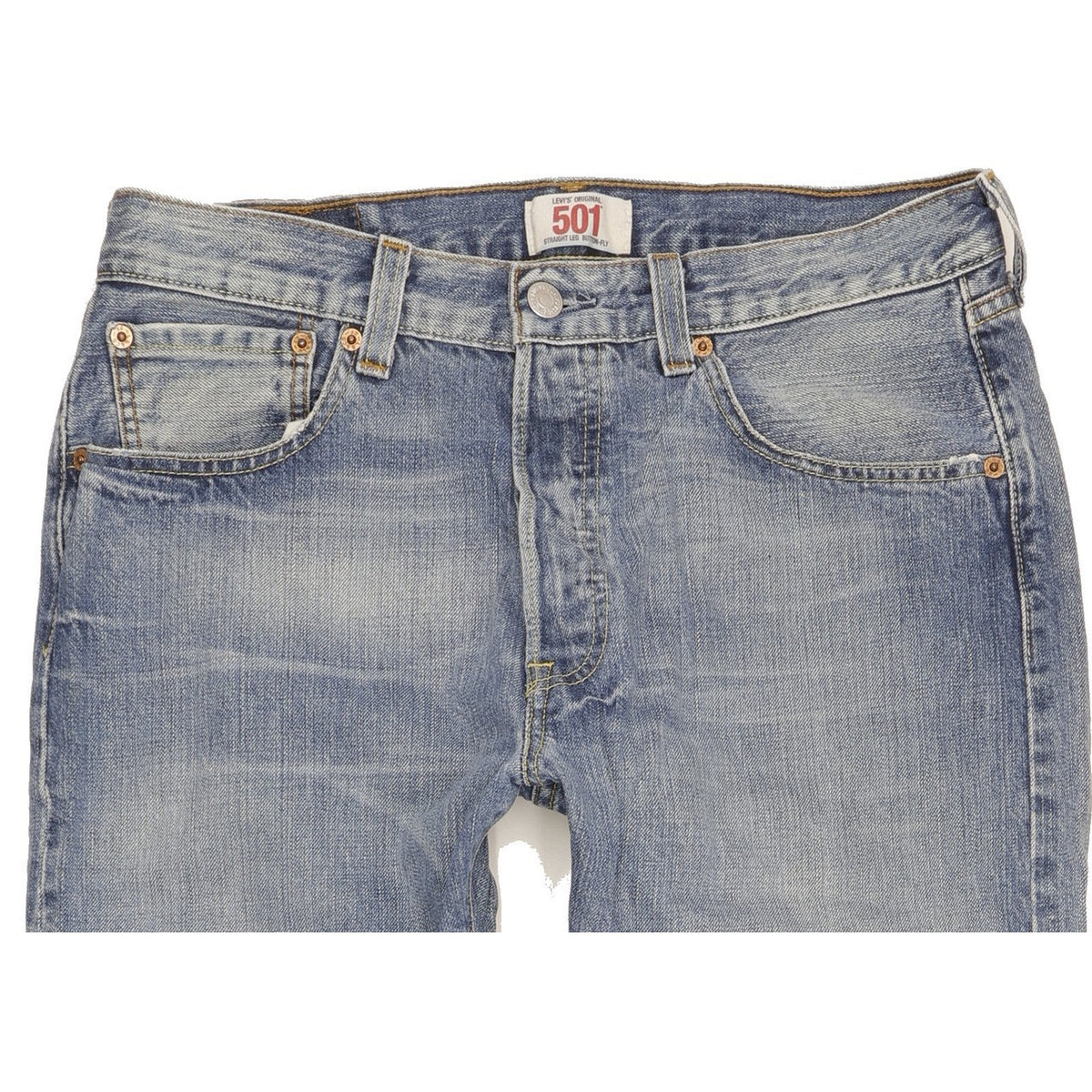 Levi's 501 Men Blue Straight Regular Jeans W32 L34