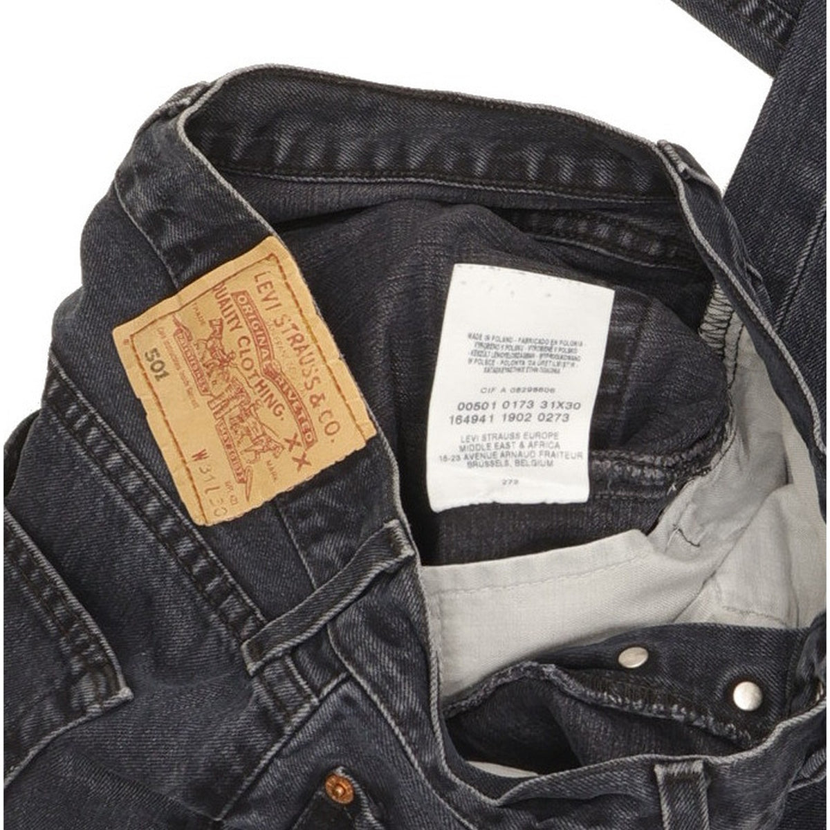 Levi's 501 Men Blue Straight Regular Jeans W30 L29