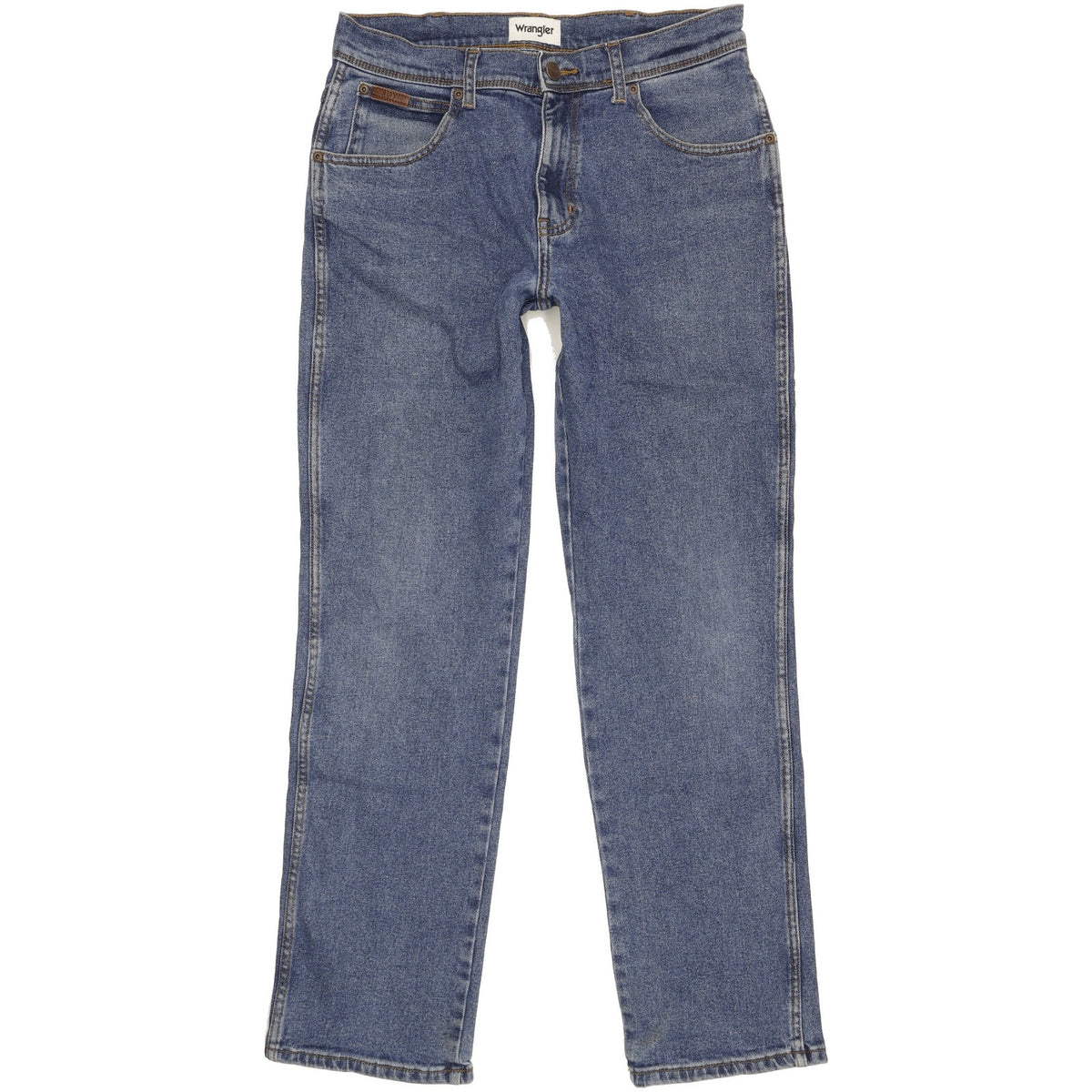 Wrangler Texas Men Blue Straight Regular Stretch Jeans W32 L31