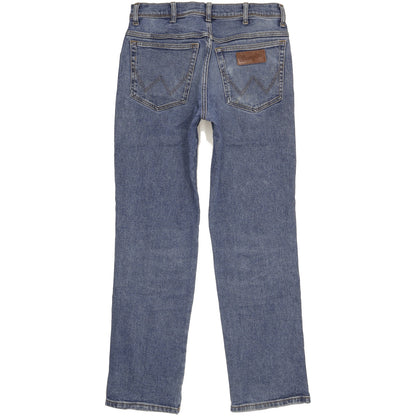 Wrangler Texas Men Blue Straight Regular Stretch Jeans W32 L31