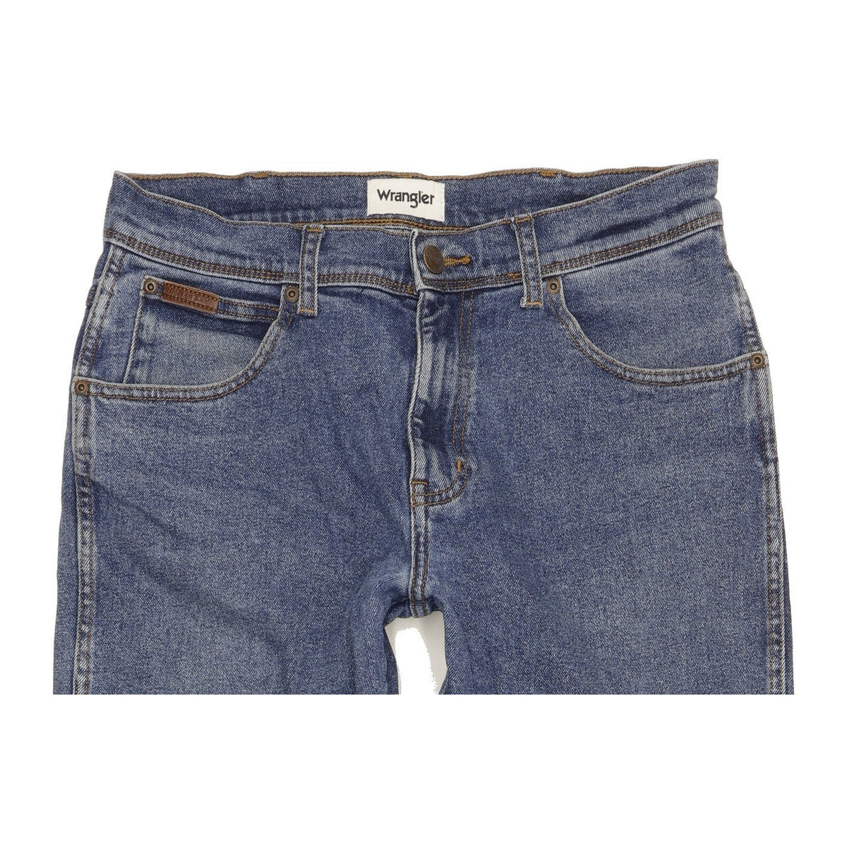 Wrangler Texas Men Blue Straight Regular Stretch Jeans W32 L31