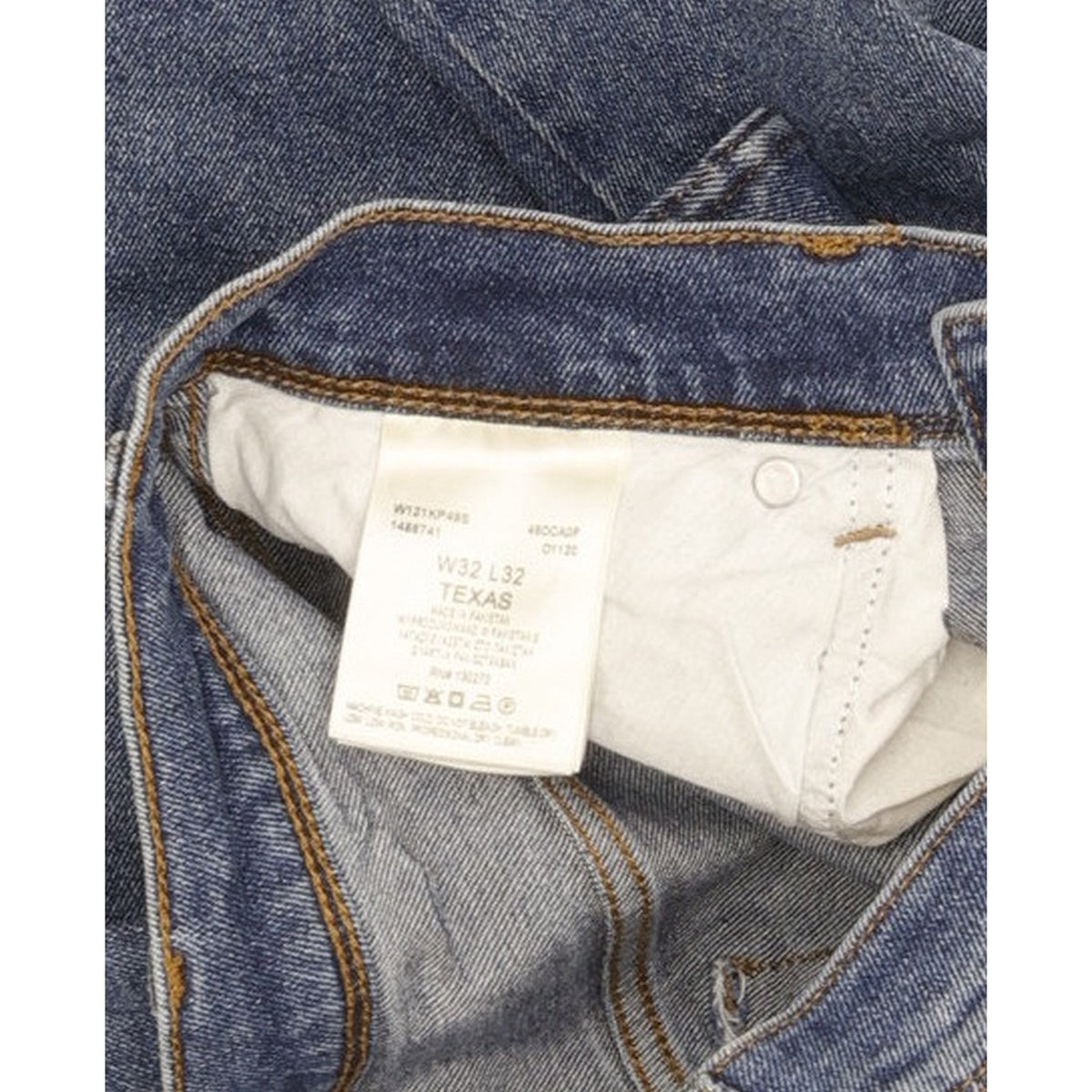 Wrangler Texas Men Blue Straight Regular Stretch Jeans W32 L31