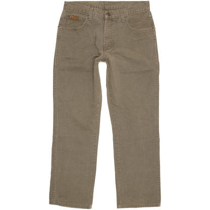 Wrangler Texas Men Green Straight Regular Jeans W32 L28