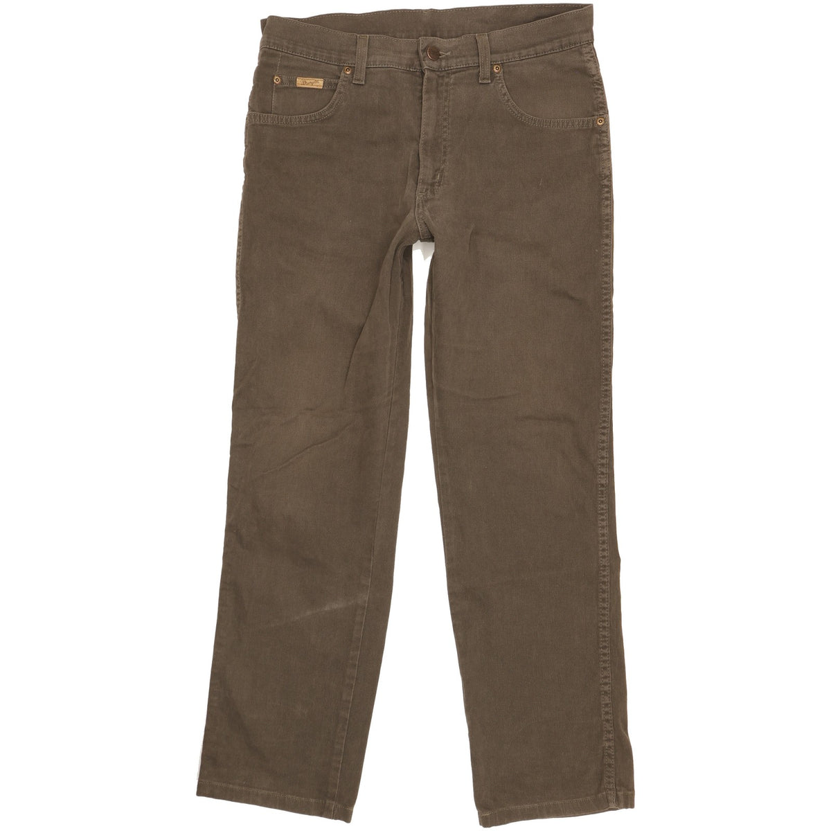 Wrangler Texas Men Brown Straight Regular Stretch Jeans W32 L29
