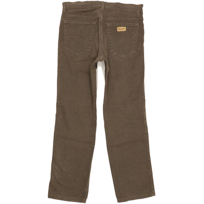 Wrangler Texas Men Brown Straight Regular Stretch Jeans W32 L29