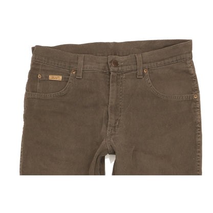 Wrangler Texas Men Brown Straight Regular Stretch Jeans W32 L29