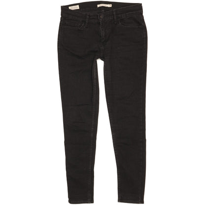 Levi's 710 Super Women Black Skinny Slim Stretch Jeans W29 L27