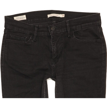 Levi's 710 Super Women Black Skinny Slim Stretch Jeans W29 L27