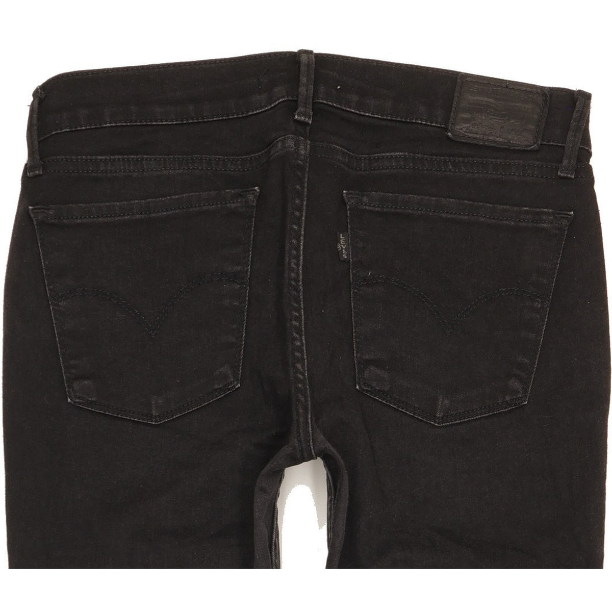 Levi's 710 Super Women Black Skinny Slim Stretch Jeans W29 L27