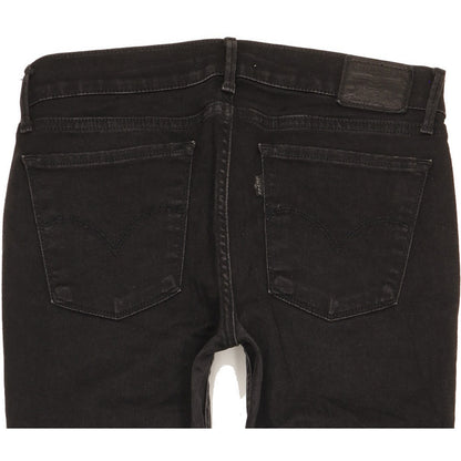 Levi's 710 Super Women Black Skinny Slim Stretch Jeans W29 L27