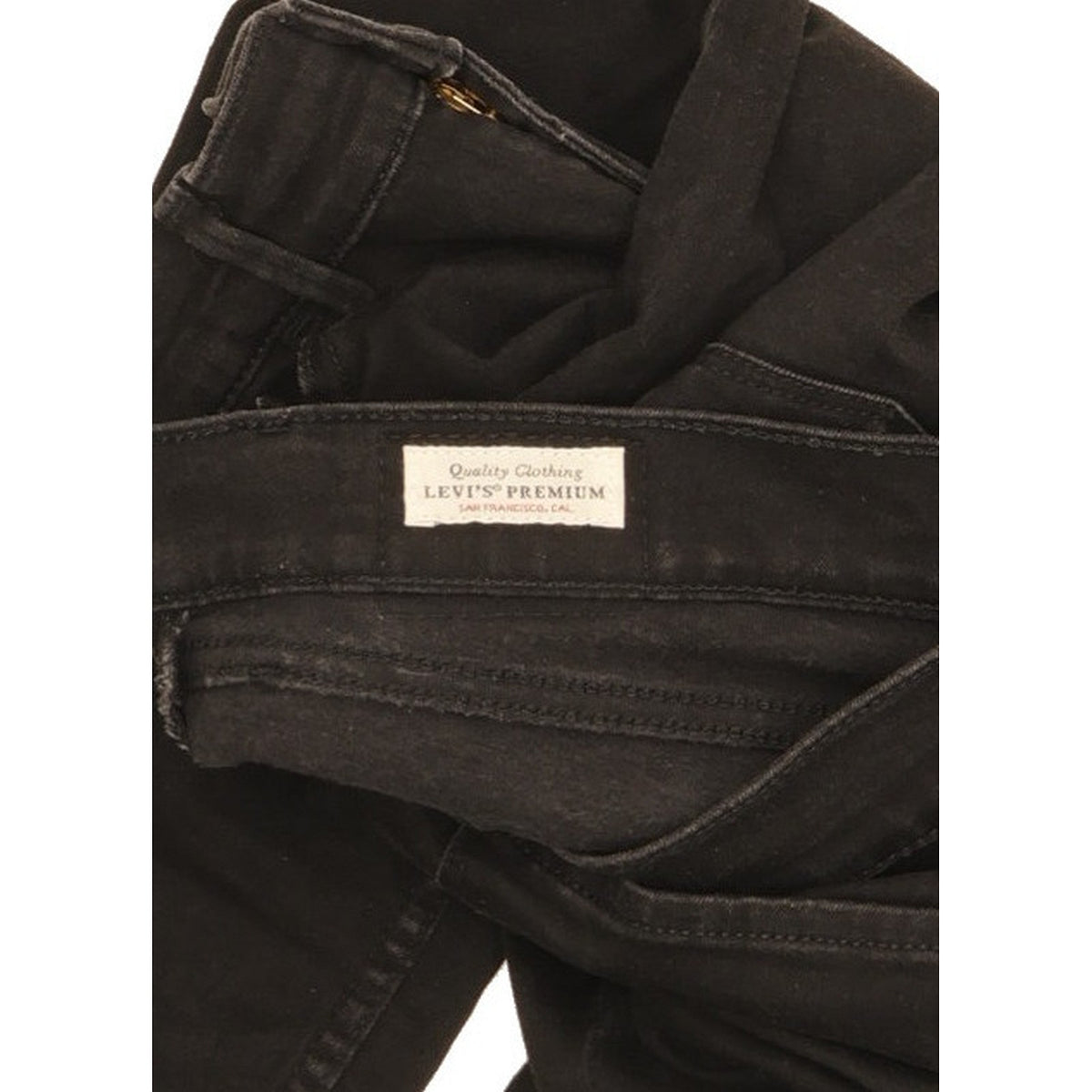 Levi's 710 Super Women Black Skinny Slim Stretch Jeans W29 L27