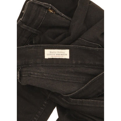 Levi's 710 Super Women Black Skinny Slim Stretch Jeans W29 L27