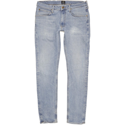 Lee Luke Men Blue Skinny Slim Stretch Jeans W33 L32